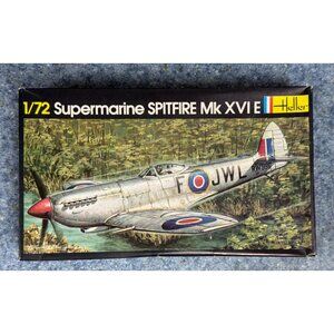 Vtg 1979 Heller 1/72 Airplane Kit Unassembled  Supermarine Spitfire Mk XVIE #282